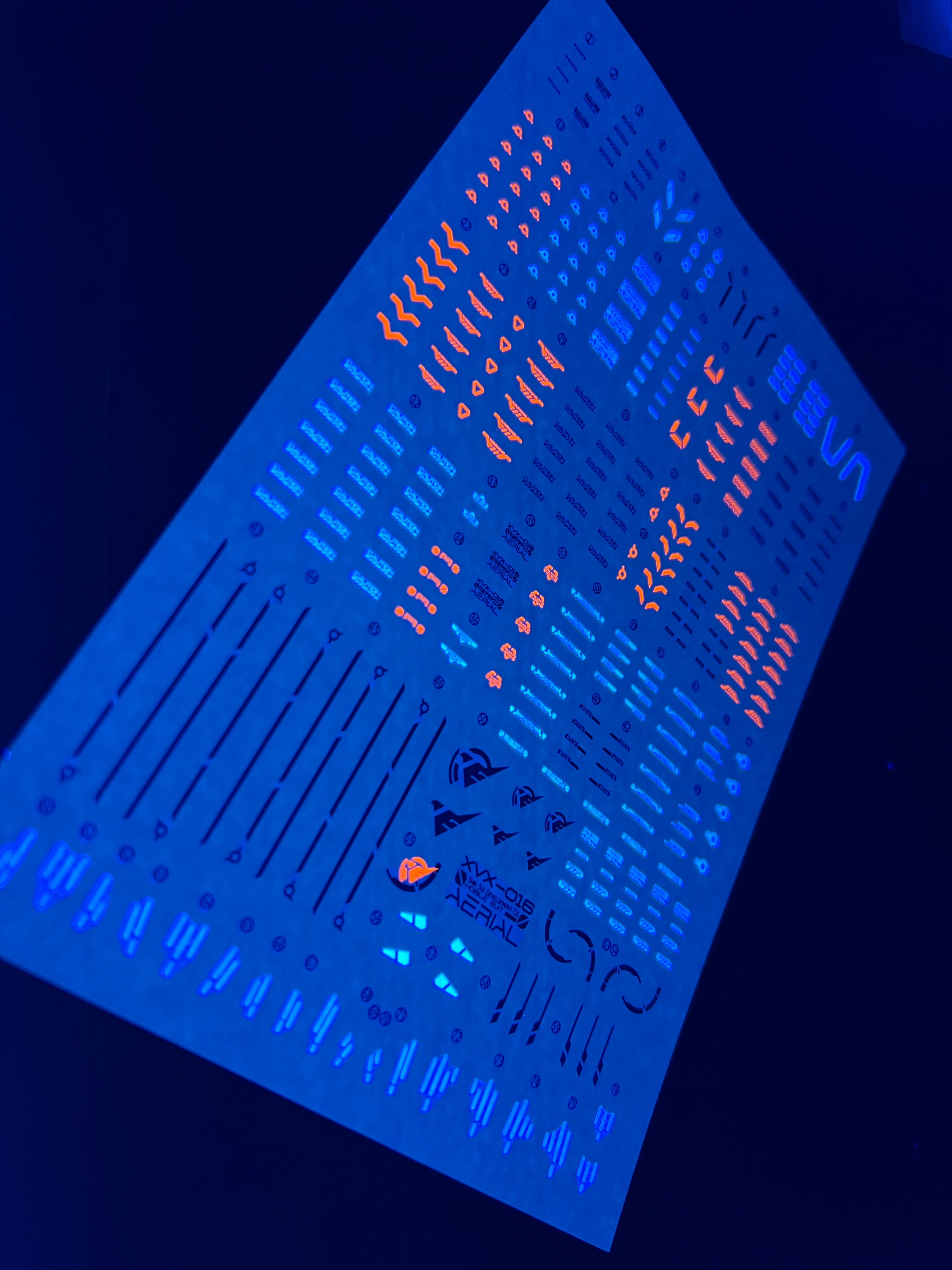 1/100 Gundam Aerial Fluorescent Waterslide Decal - FM-06