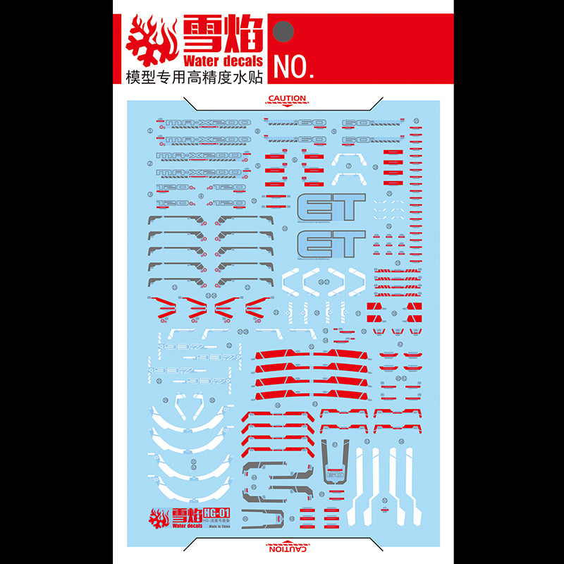 1/144 HG-01 METEOR Unit Fluorescent Waterslide Decal