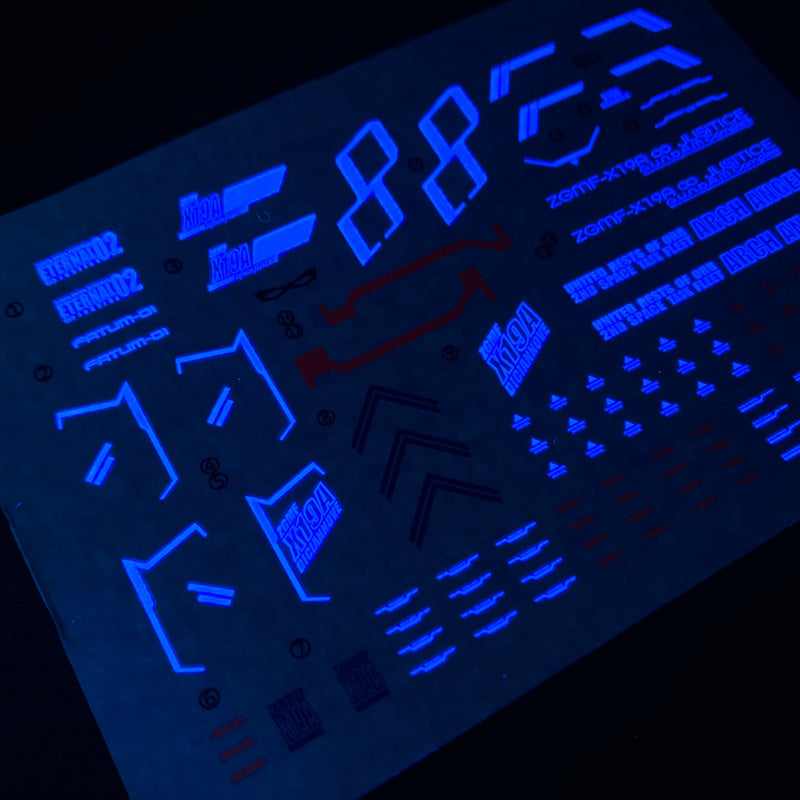 1/144 Infinite Justice Gundam Fluorescent Decal Set