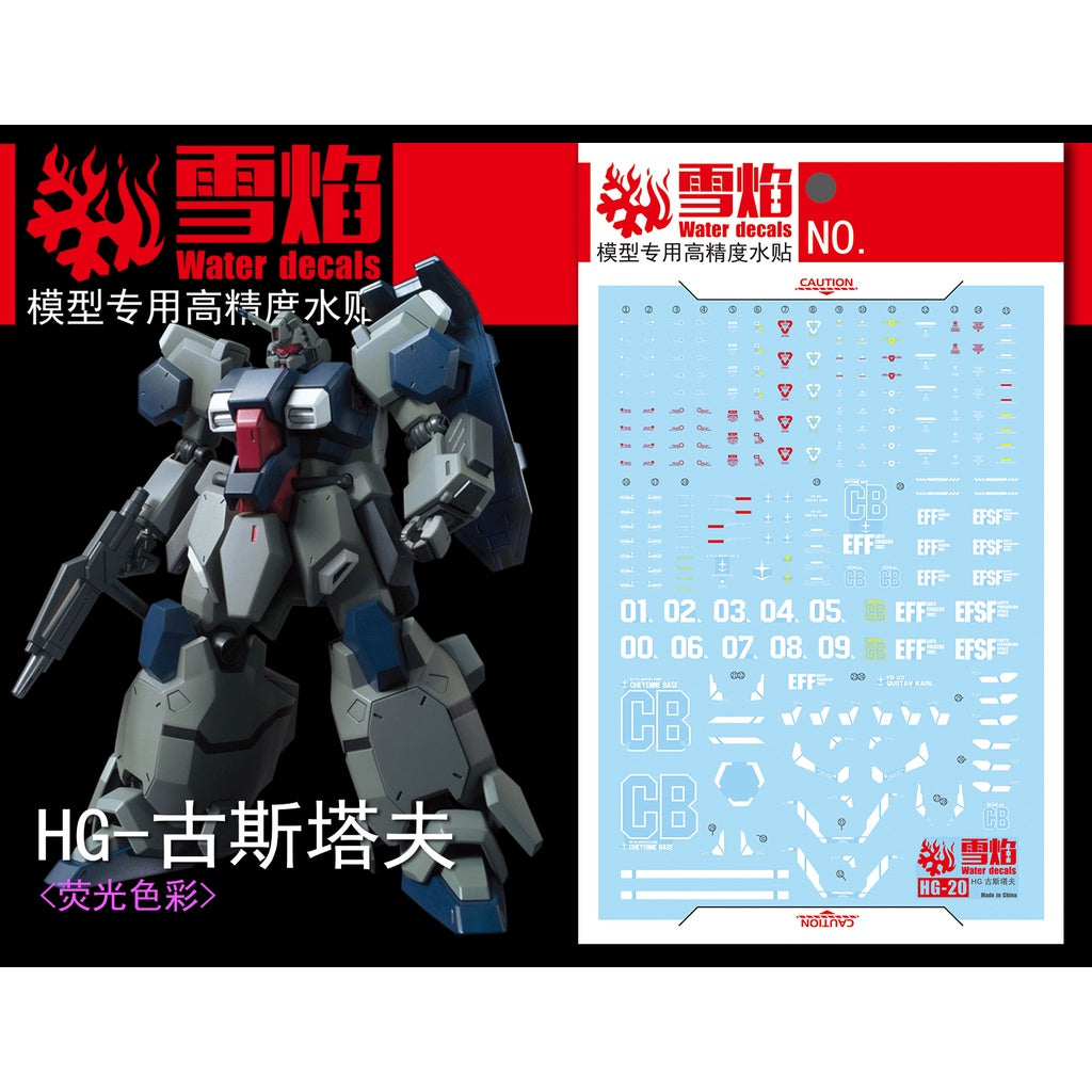 1/144 Gustav Karl Model Fluorescent Waterslide Decal