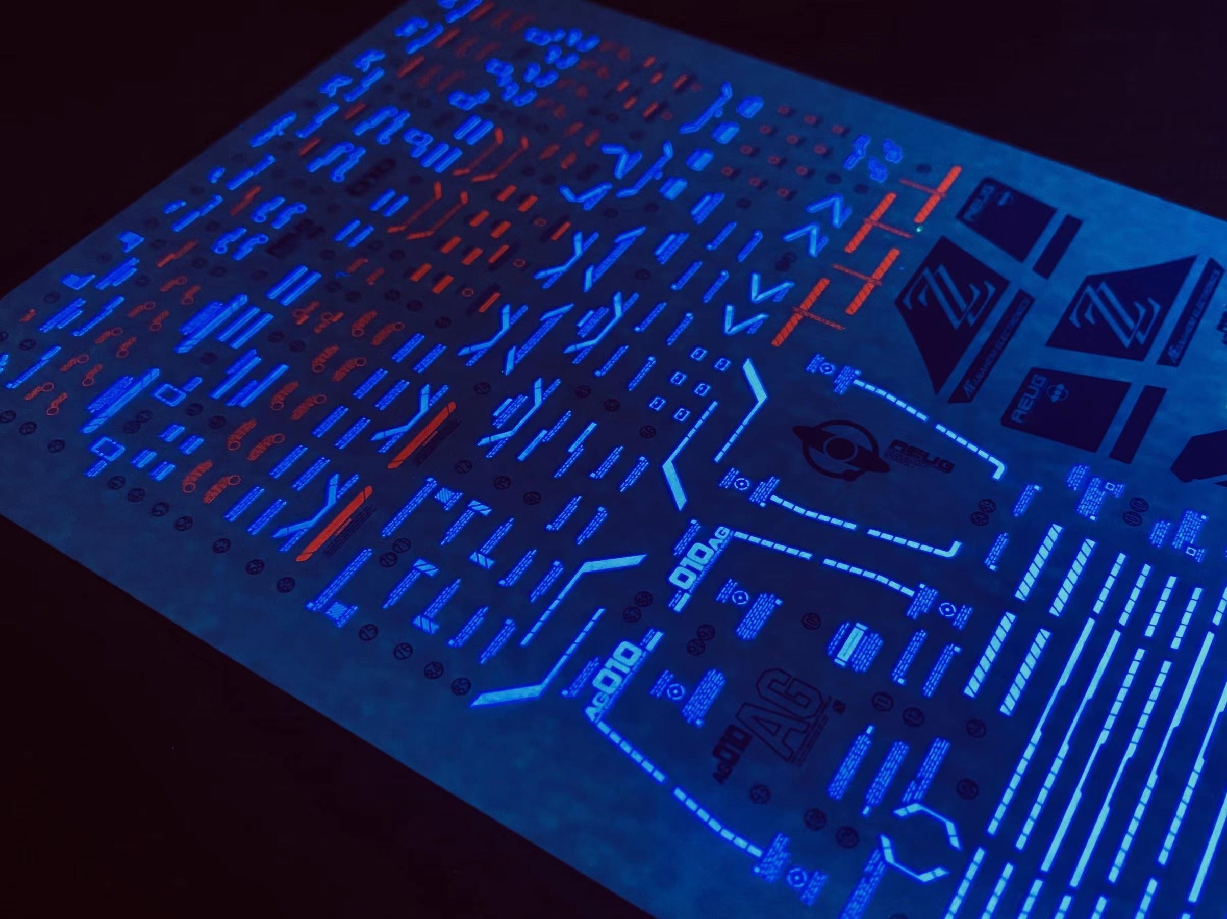 1/100 ZZ Gundam Ver.Ka Fluorescent Waterslide Decal