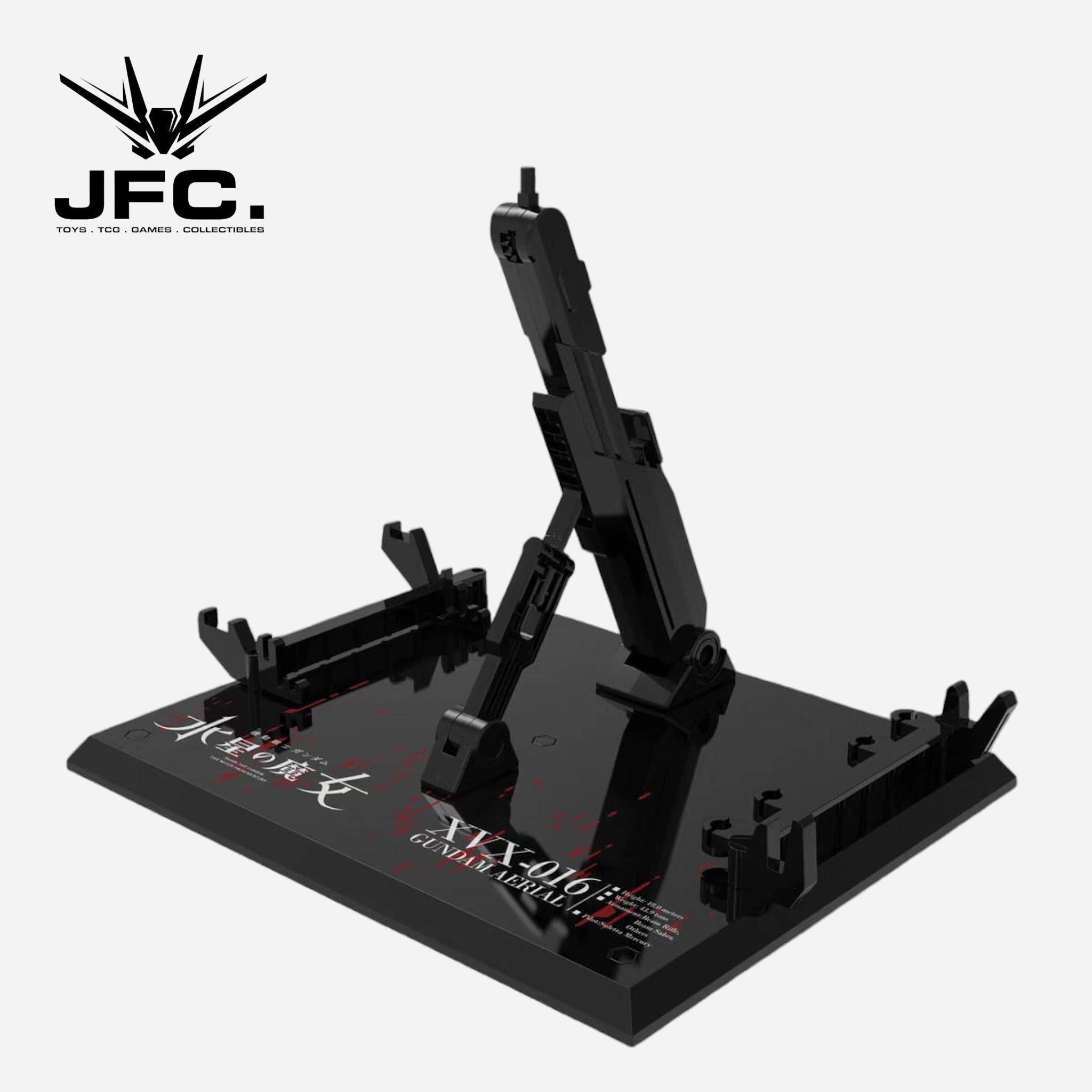 Black FM Gundam Aerial Display Stand for Witch from Mercury