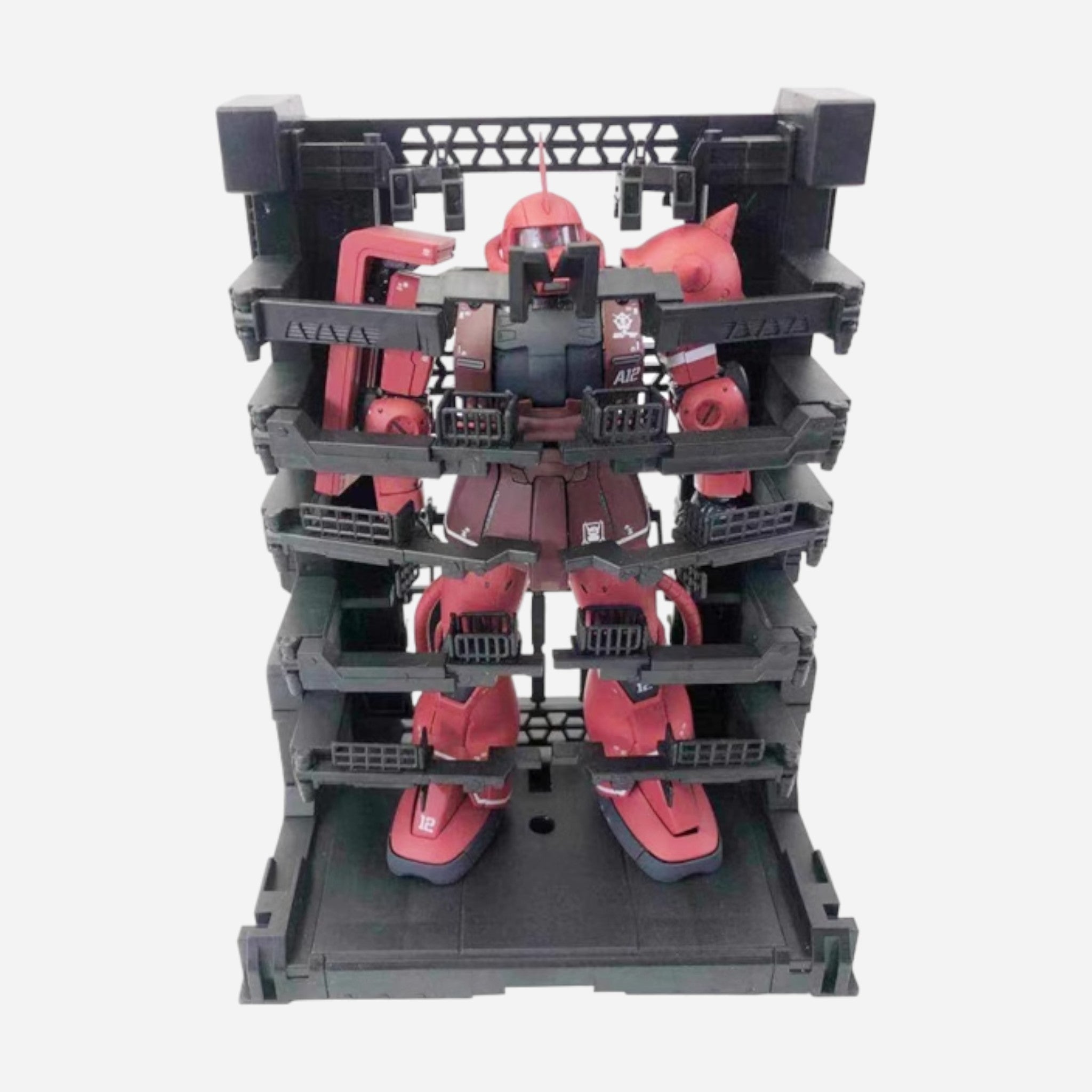 Black 1/100 Gundam MS Cage & Hangar Display