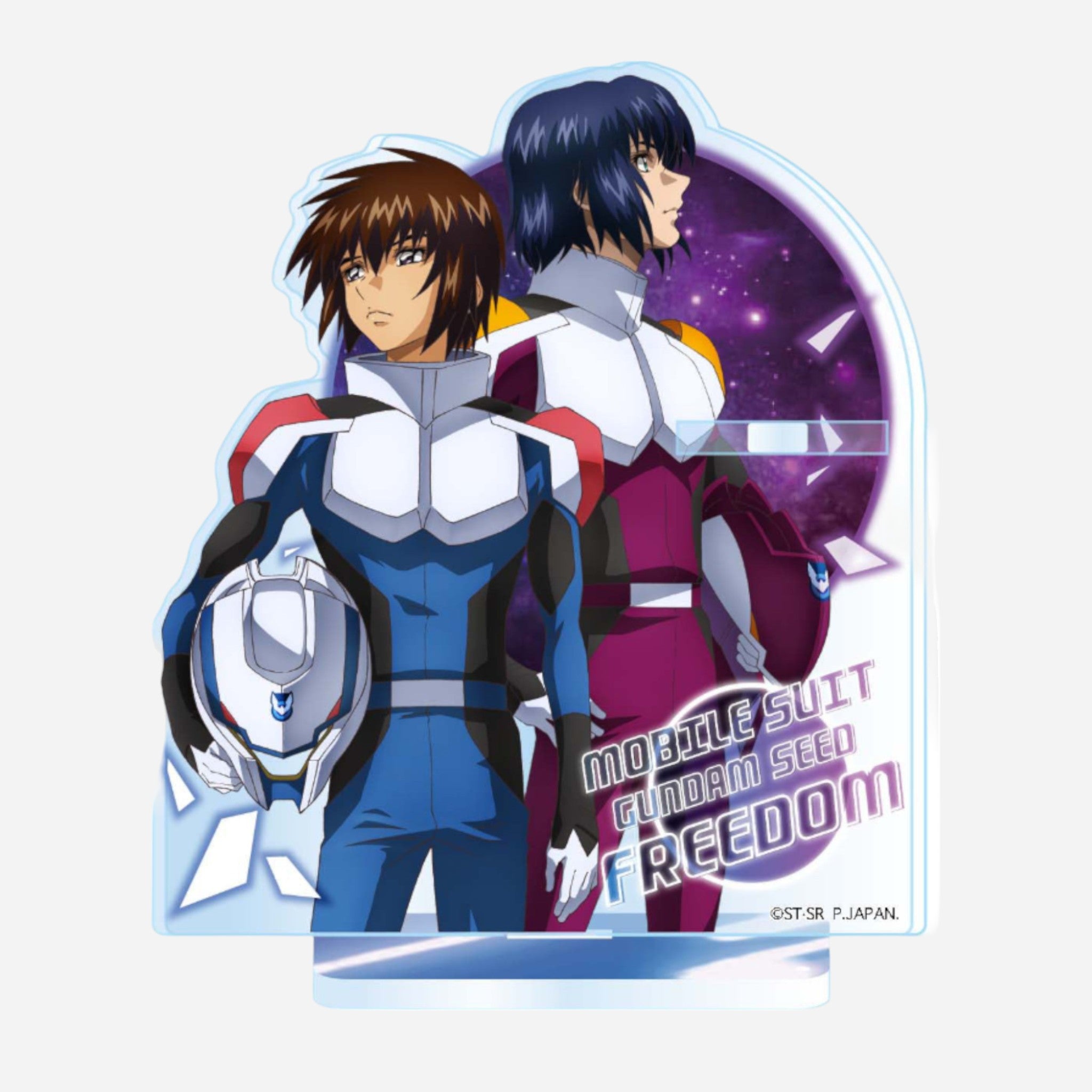Gundam SEED Freedom Acrylic Pen Stand – Kira & Athrun